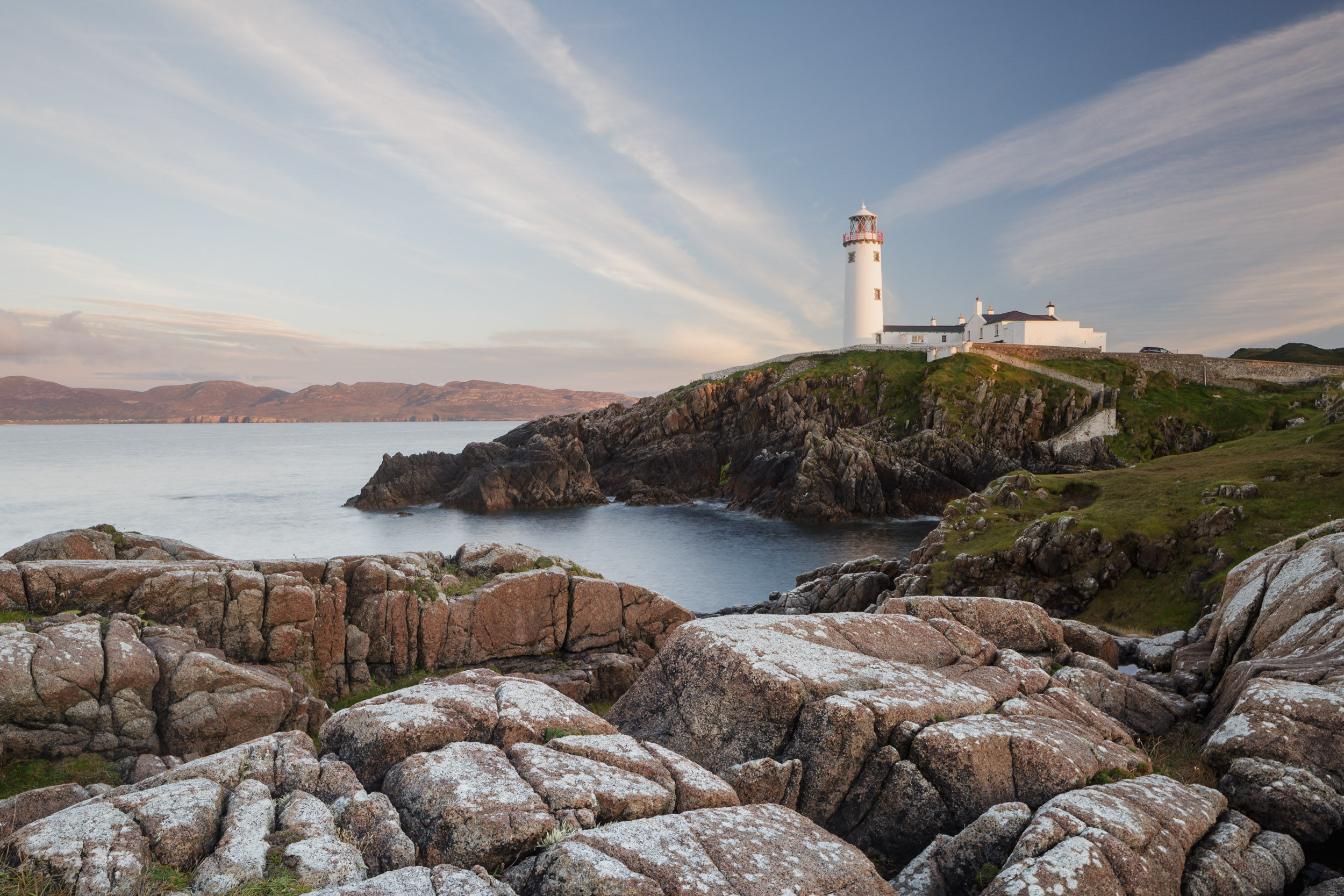 Fanad Head Lighthouse in Donegal, Ireland.