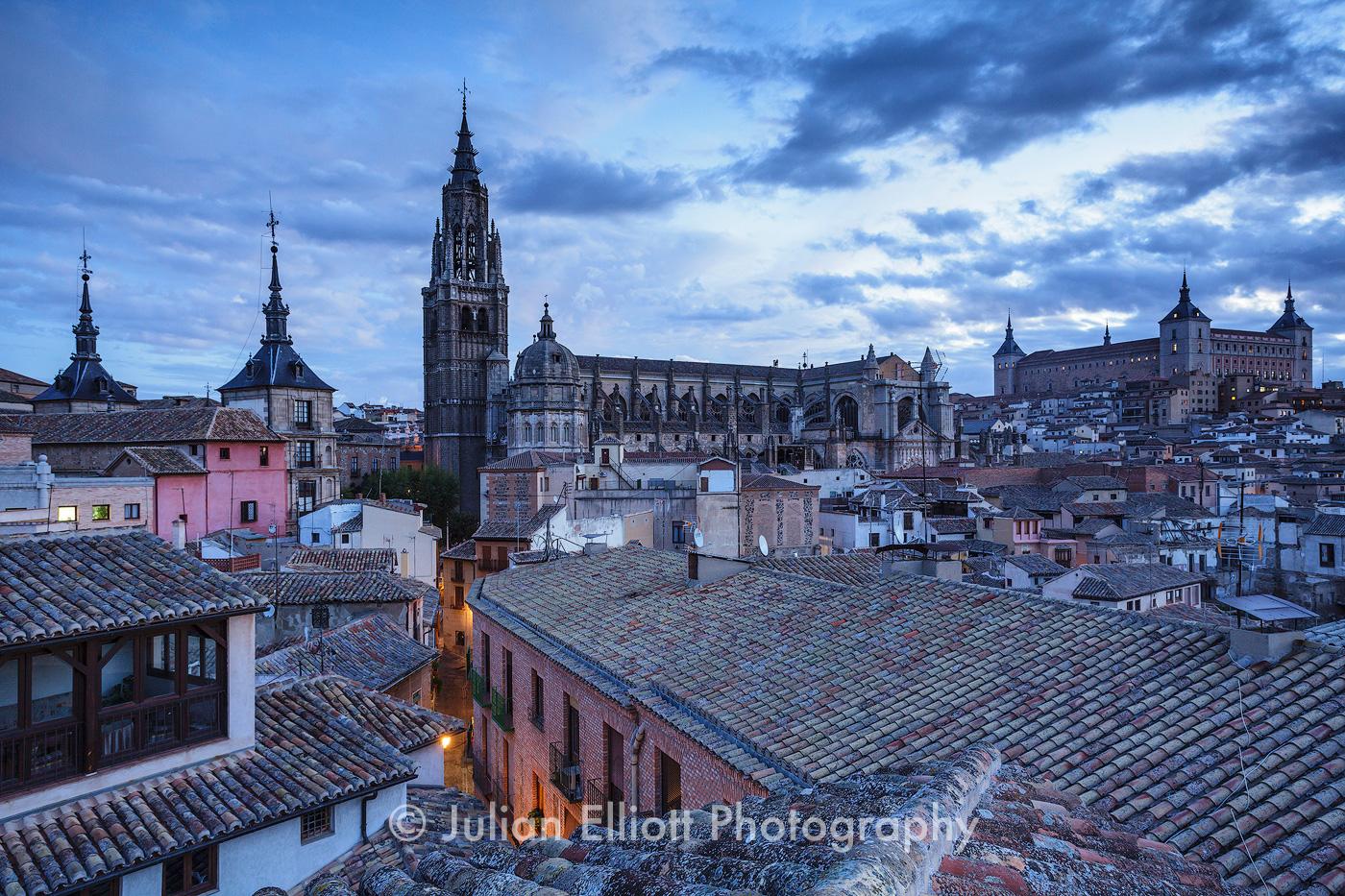 Toledo at dawn in Spain