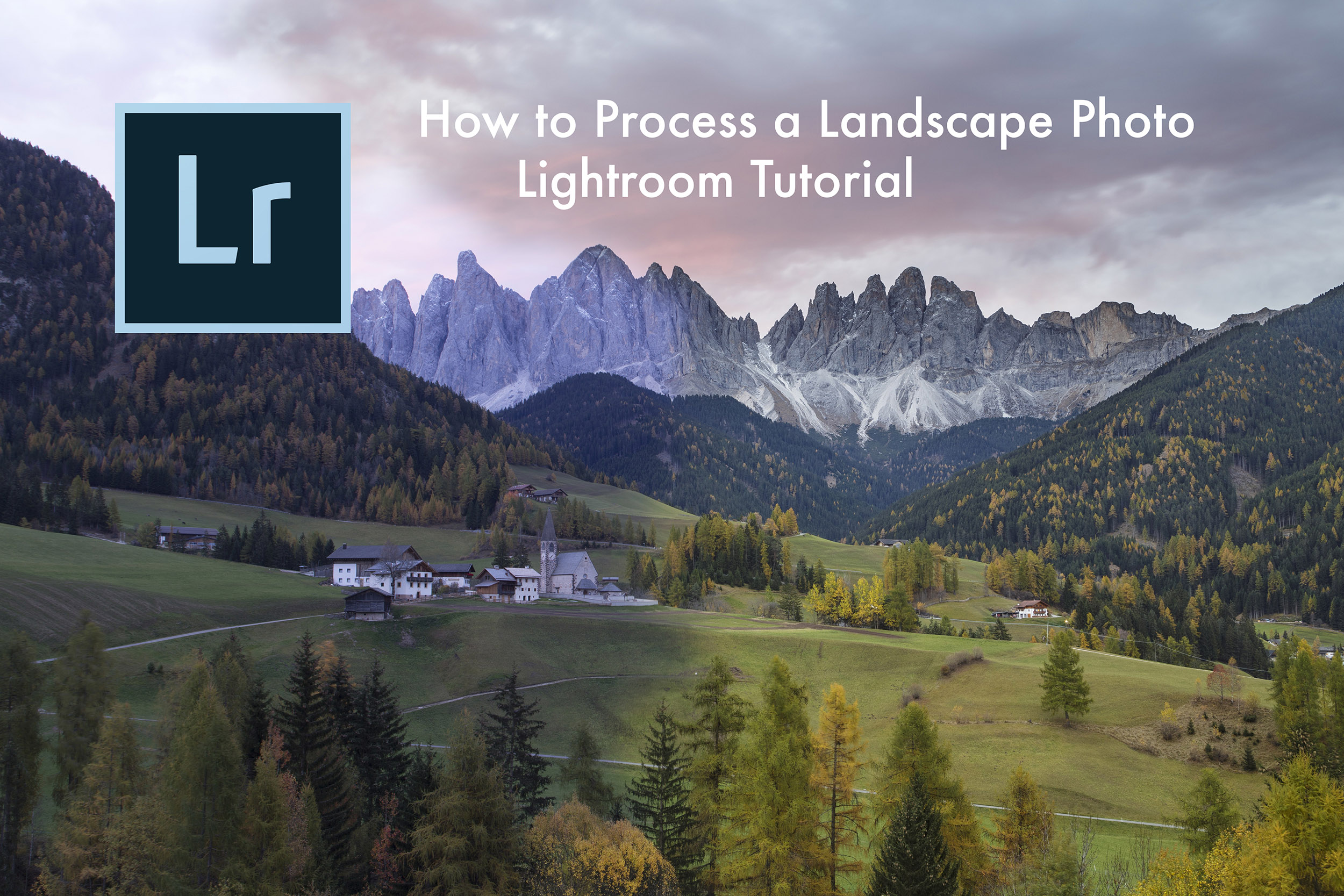 Adobe Lightroom tutorial. How to process a landscape photo in Lightroom.