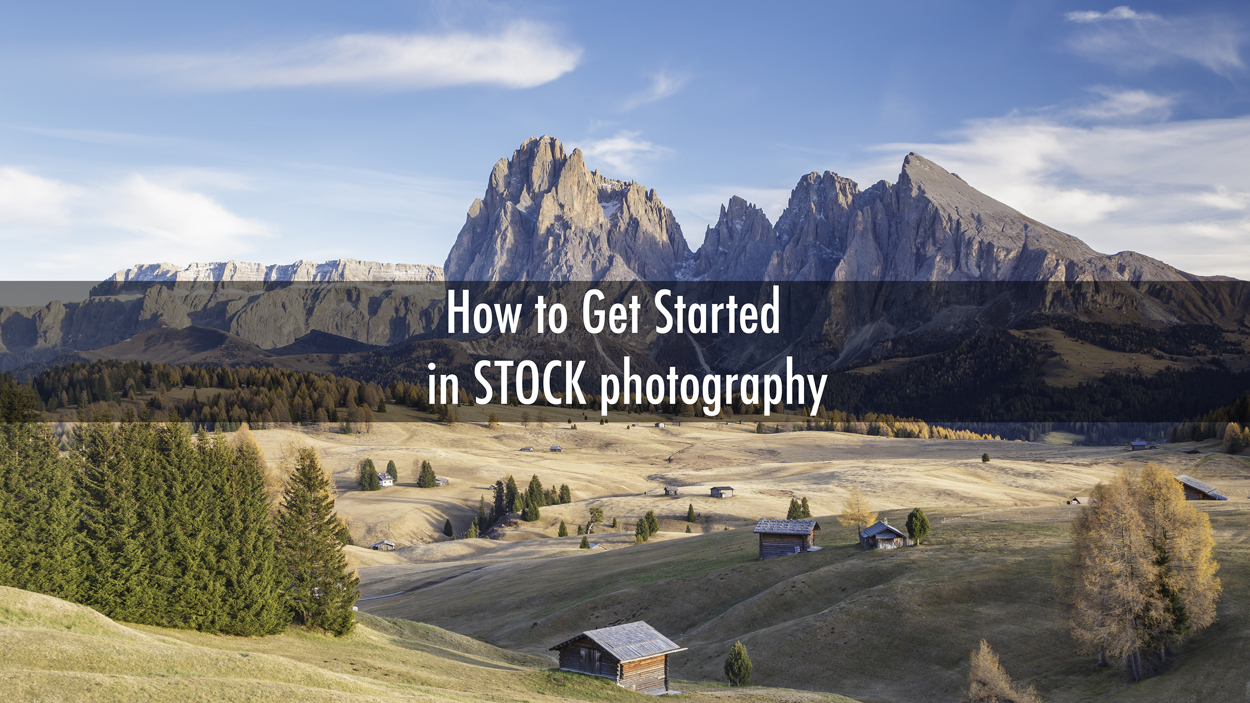 How to get started in stock photography.