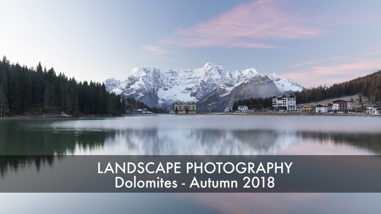 Dolomites landscape photography. Dolomites Autumn 2018 - Part 1