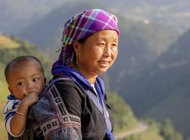 A woman from the Hmong tribe in Sa Pa, Vietnam.