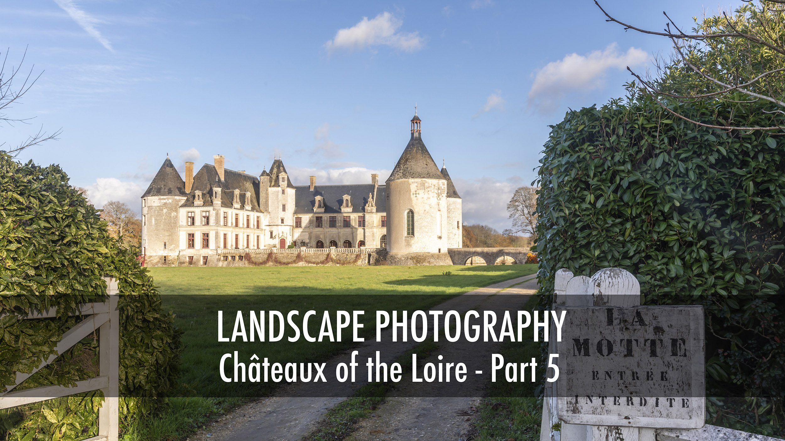 Chateaux of the Loire Valley in France. Landscape and travel photography.