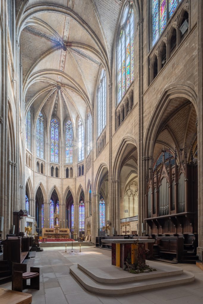 The choir of Cathedrale Saint-Etienne de Limoges in Haute-Vienne, France.