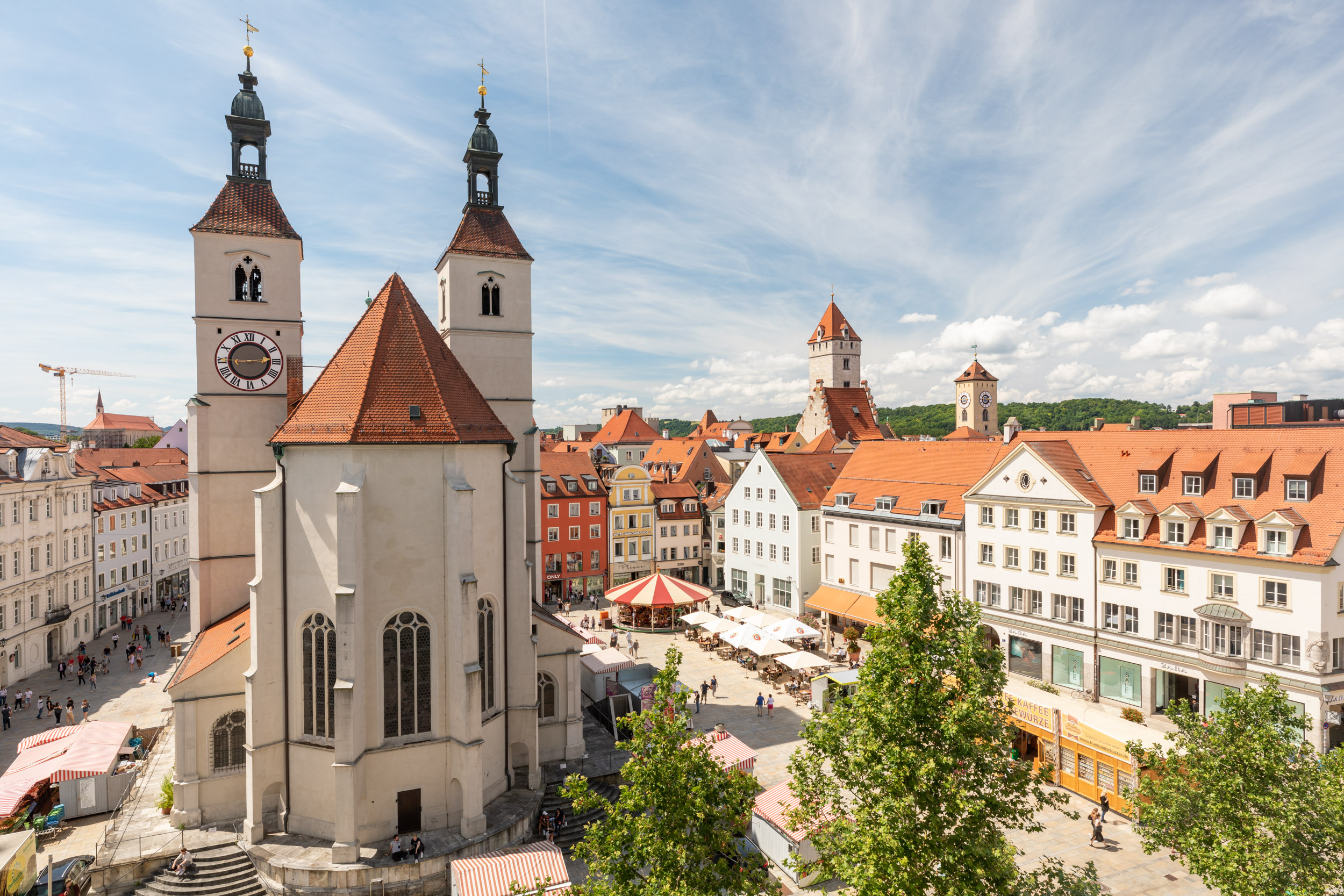Neupfarrkirche in the city of Regensburg, Germany.