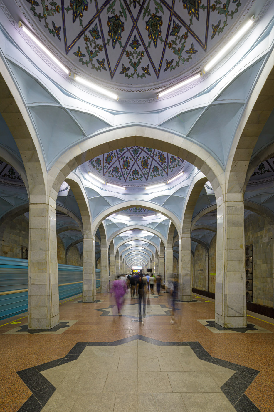 Alisher Navoi metro station in Tashkent, Uzbekistan