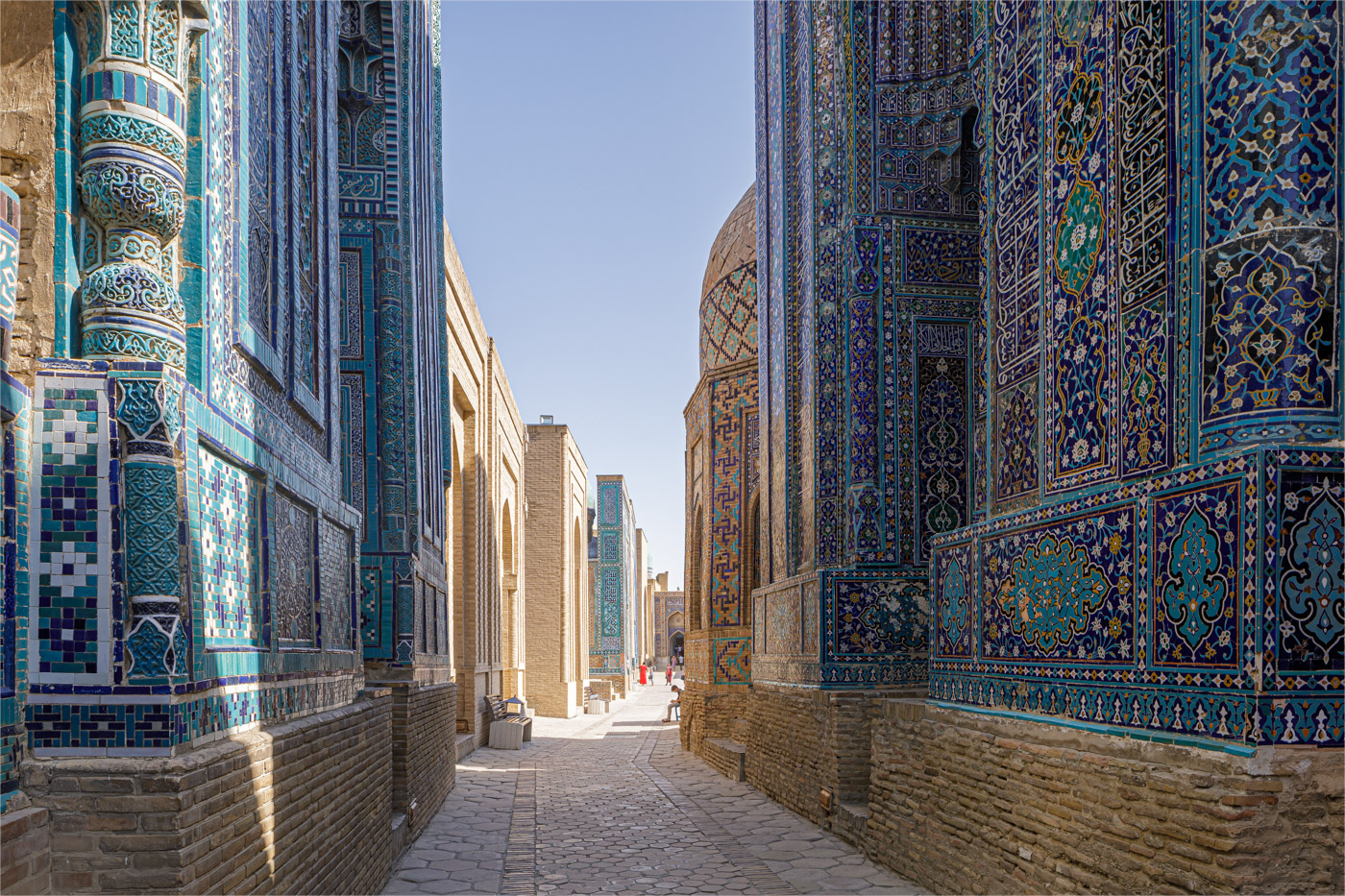 Shah-i-Zinda mausoleum in Samarkand, Uzbekistan