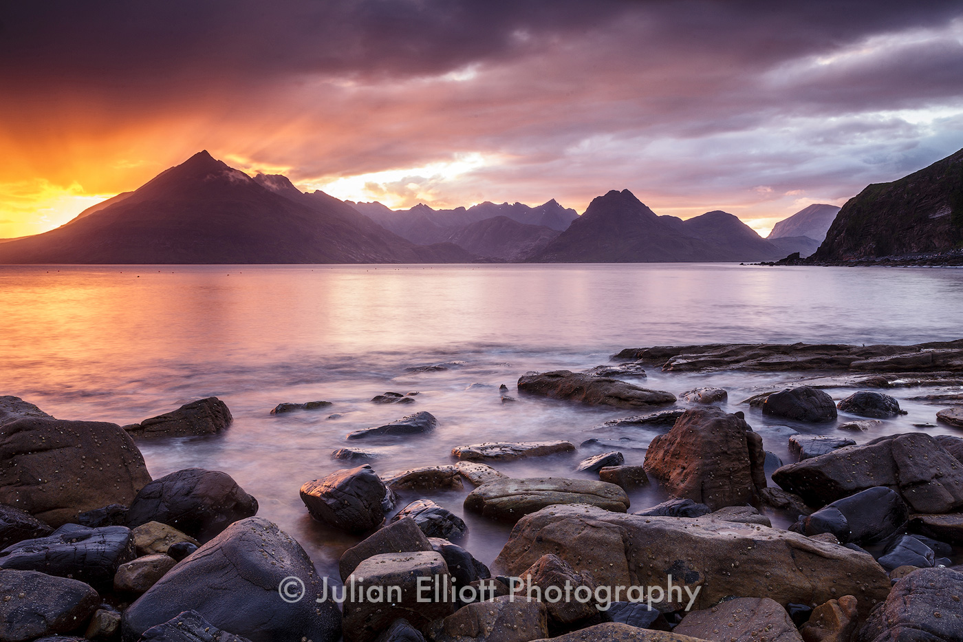 Loch Scavaig and the Cuillin Hills on the Isle of Skye