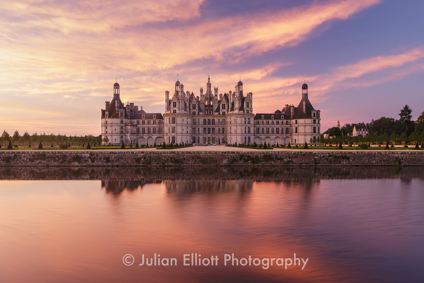The chateau of Chambord in France.
