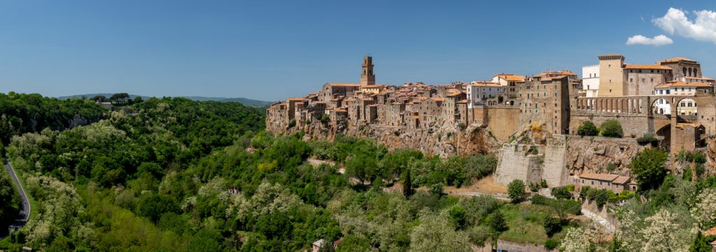 Panorama of Pitigliano in Tuscany