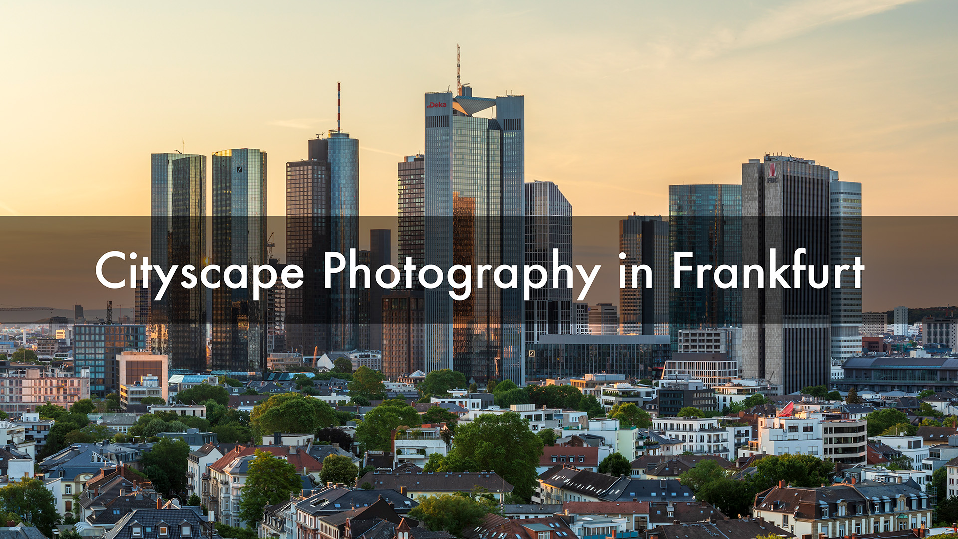 Cityscape photography in Frankfurt.