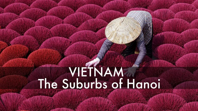 Suburbs of Hanoi. Travel in Vietnam.