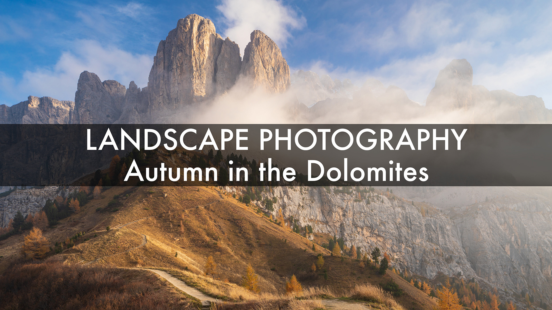 Autumn in the Dolomites. Landscape photography in Italy.