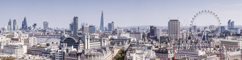 Panorama of the London skyline