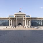 Panorama of Chinggis Square in Ulaanbaatar, Mongolia.
