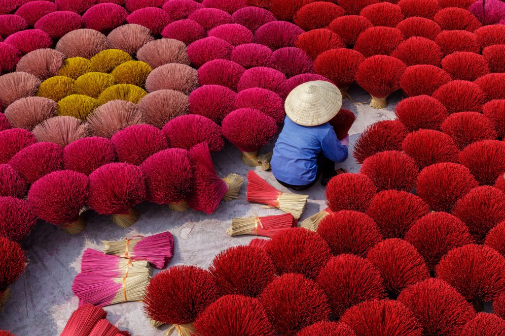 Incense village in Vietnam. Taken during Vietnam photo tour in September.
