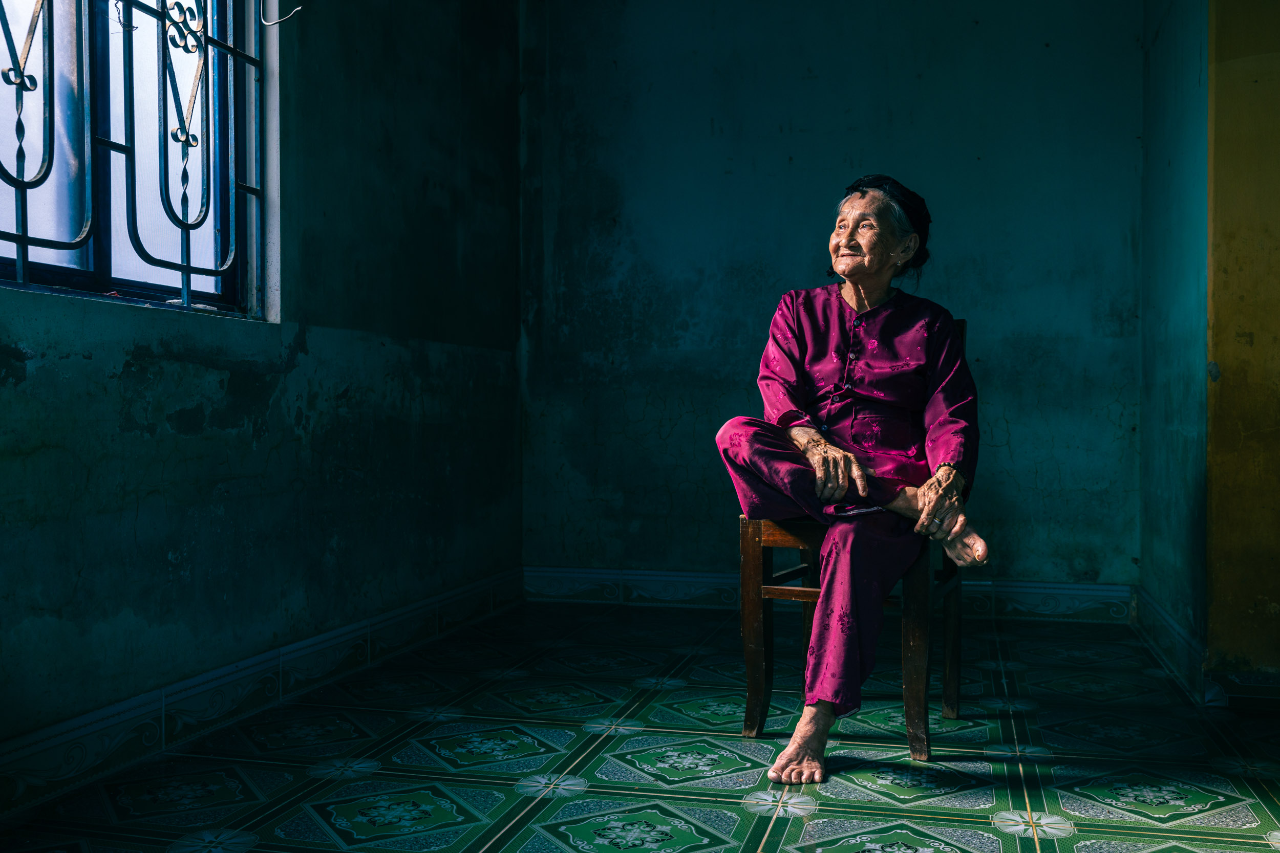 Quiet Contemplation. Mrs Song in Hoi An. Part of the Top 101 International Portrait Photographers of the Year 2023.