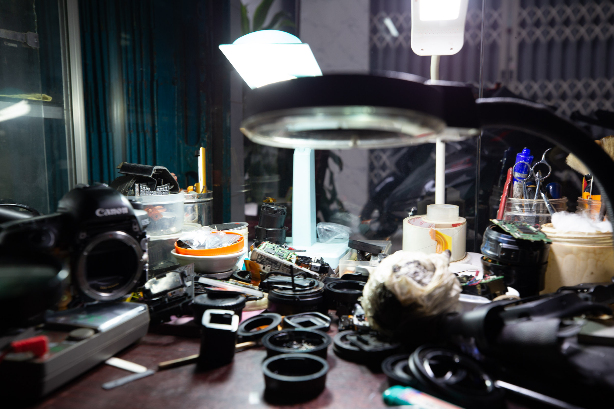 My ruined camera gear.