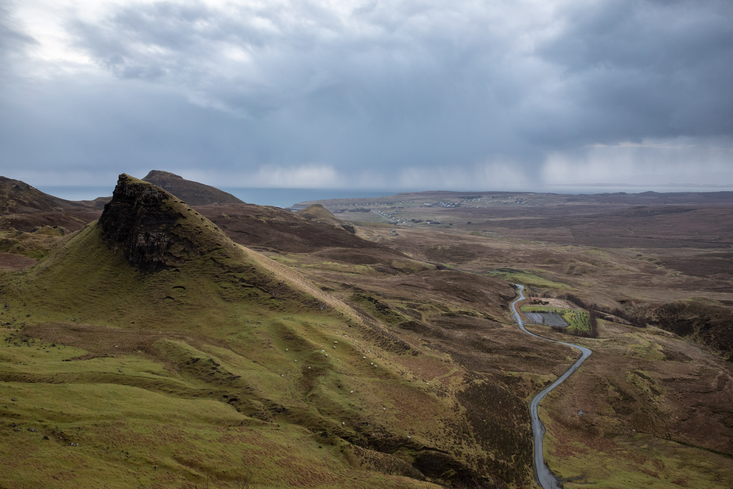 The Trotternish Ridge on the Isle of Skye, Scotland.