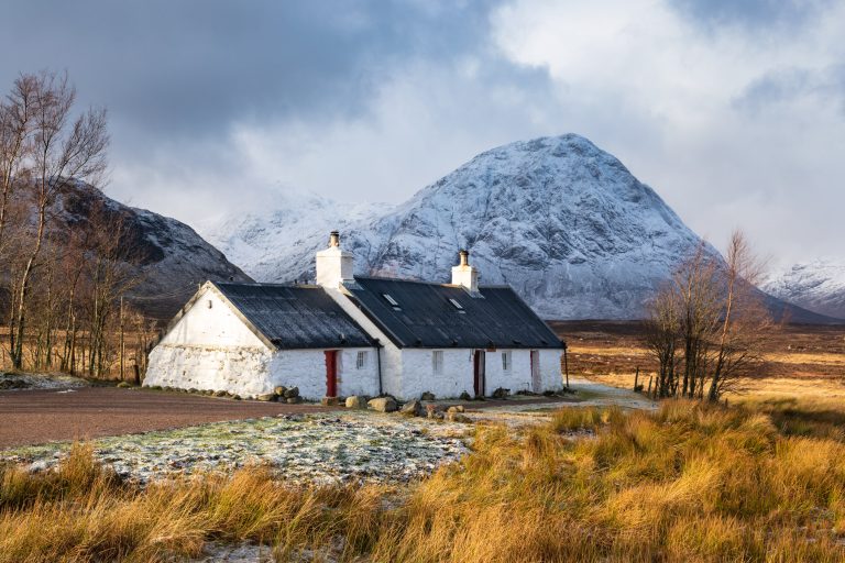 Black Rock Cottage on Rannoch Moor. Time-lapse photography tips