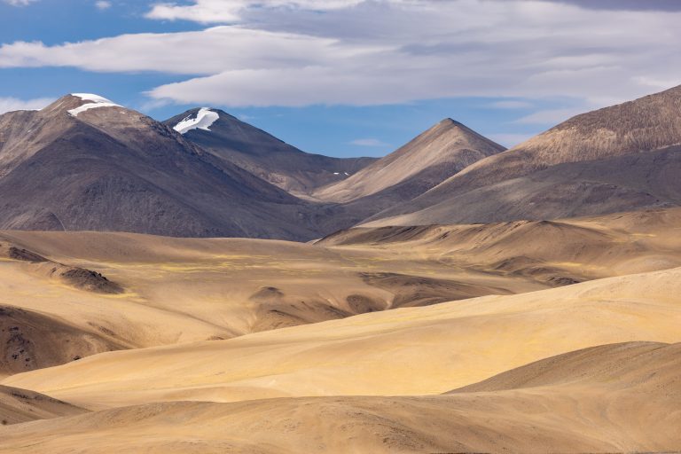 Ladakh photo tour cover image. The high mountains surrounding Tsomoiri Lake in Ladakh, India.