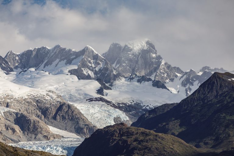 The stunning mountains of Tierra del Fuego in southern Patagonia, Chile. February 2022 newsletter cover.