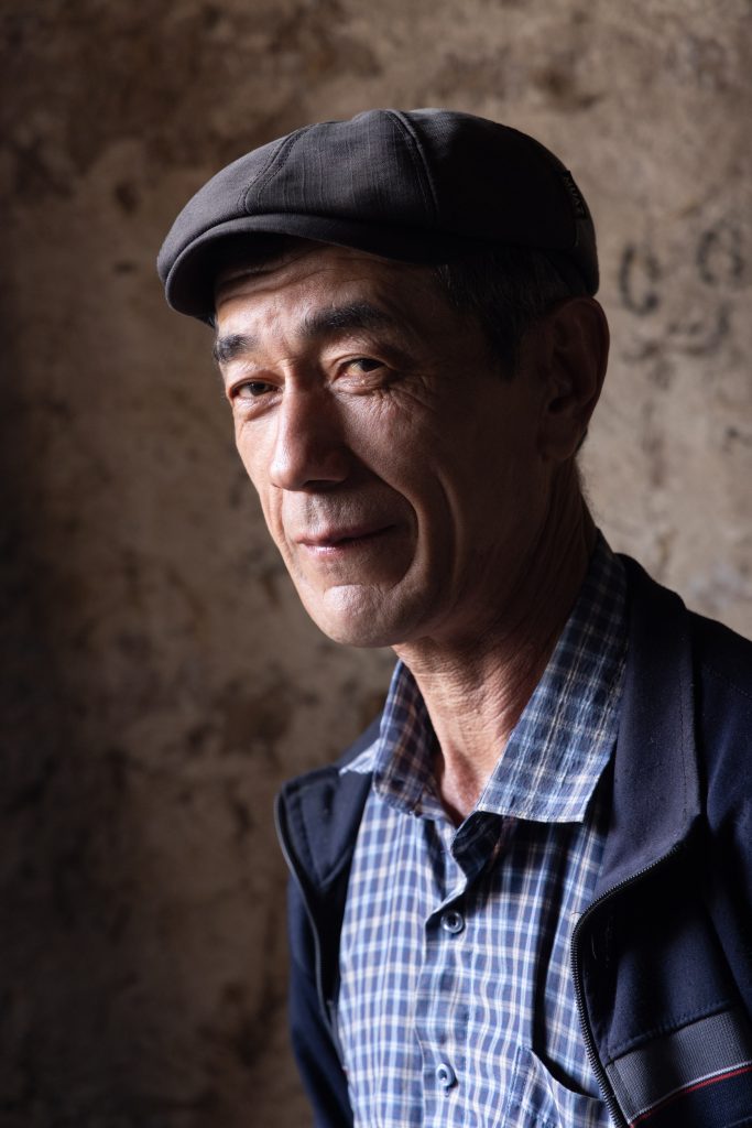 A traditional yurt maker poses for his portrait in Chimbay, Karakalpakstan, Uzbekistan.