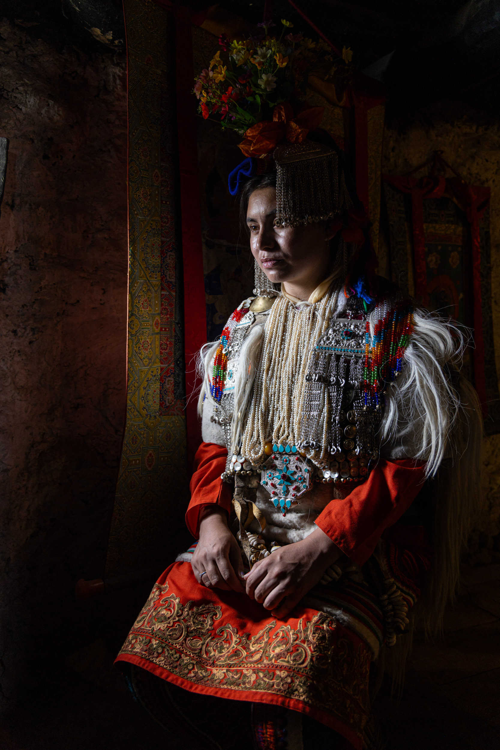 A woman from the Brokpa Tribe in the Aryan Valley of Ladakh in Northern India. Taken during the Ladakh photography tour.