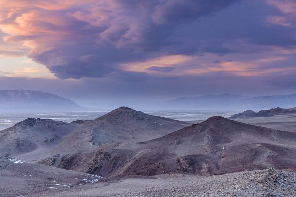 The vast landscapes of the Altai near to Bayan Olgii in Western Mongolia.