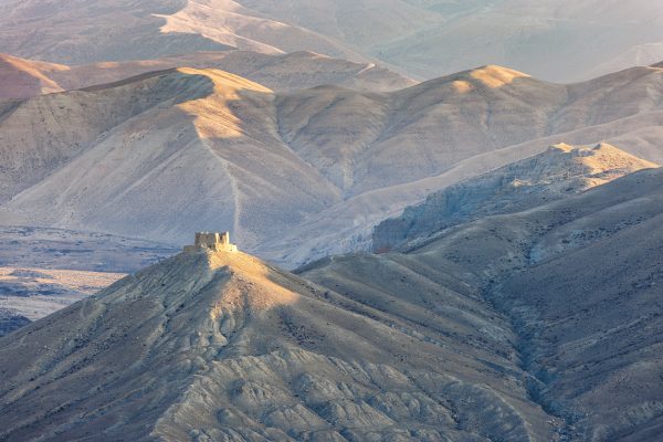 The ruins of what is known as the Queen's Castle near to Lo Manthang, Upper Mustang, Nepal.
