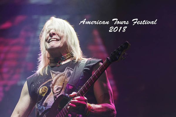 Steve Morse the lead guitarist of Deep Purple at the annual American Tours Festival, Tours, France.