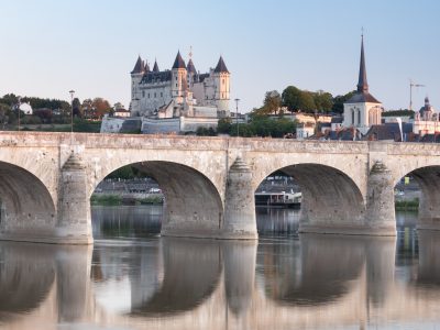 Looking across to the Chateau de Saumur and the city of Saumur. Taken on Loire Valley photo tour.
