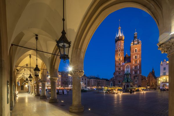 St Mary’s basilica in Krakow, Poland.