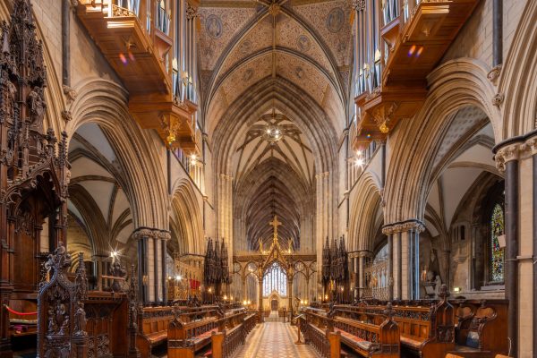 The choir of Worcester cathedral. Print by Julian Elliott Photography.
